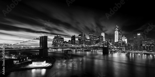 Fotoroleta Most Brukliński nocą