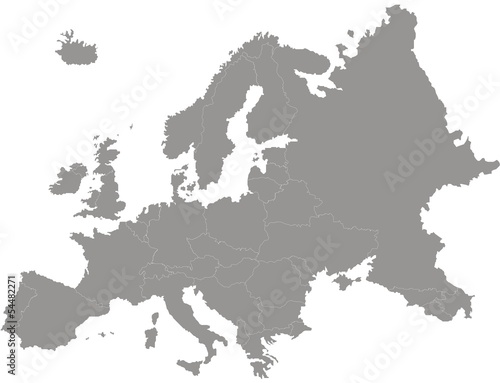 Plakat kontynent mapa geografia