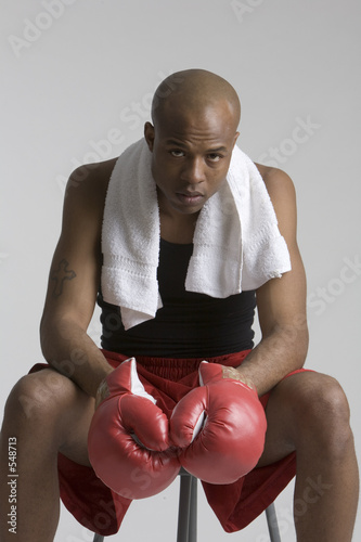 Fototapeta mężczyzna wyścig boks przystojny