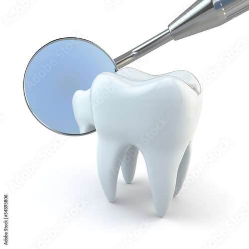 Fototapeta 3D zdrowy medycyna metal dentysta