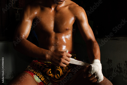 Obraz na płótnie bokser boks fitness kick-boxing sport