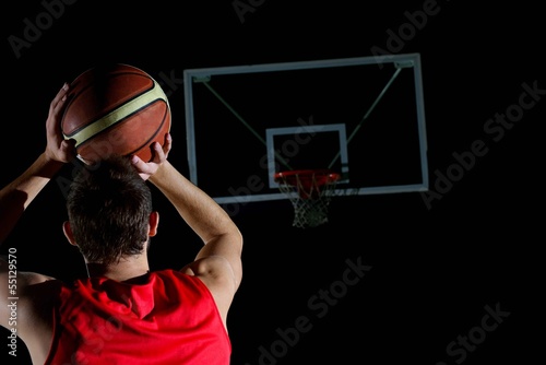 Naklejka ćwiczenie koszykówka sport