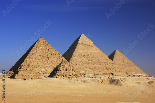 Naklejka afryka sztorm piramida koń egipt