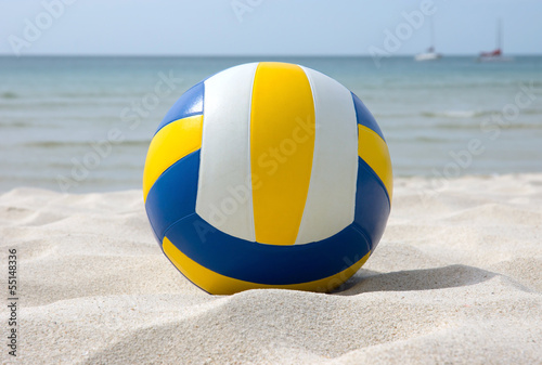 Obraz na płótnie zabawa plaża sport morze piłka