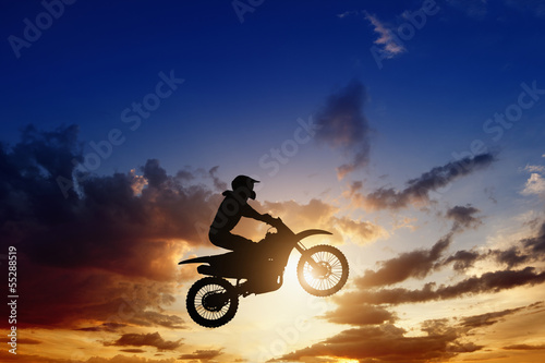 Fototapeta sport niebo rower słońce