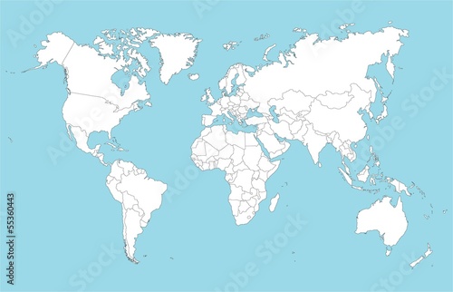 Fotoroleta Mapa świata