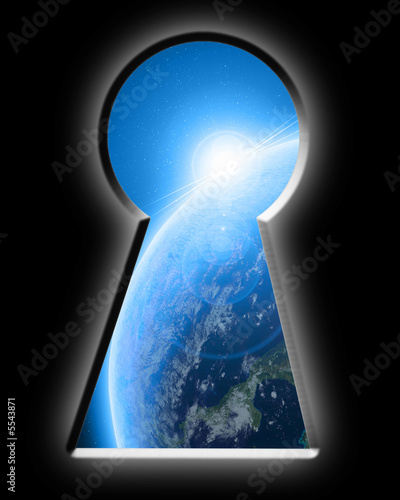 Plakat świat widok planeta glob