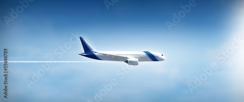 Obraz na płótnie samolot airliner odrzutowiec