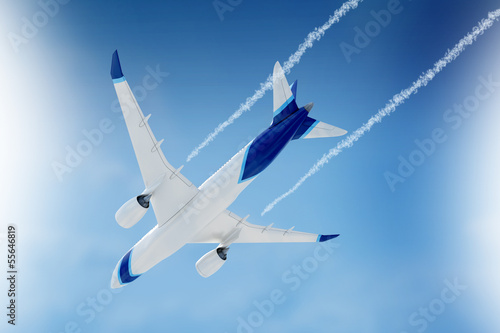 Fotoroleta lotnictwo samolot niebo