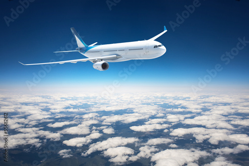 Fototapeta niebo widok słońce airliner