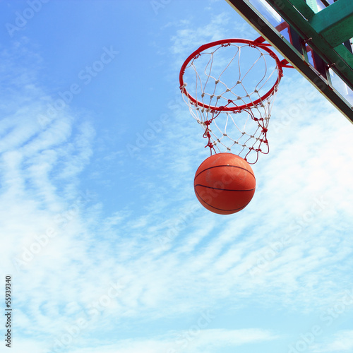 Fotoroleta koszykówka siłownia piłka
