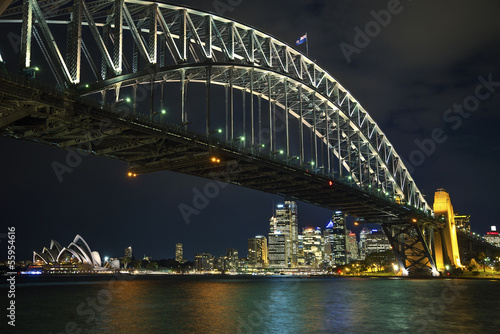 Fototapeta noc australia most