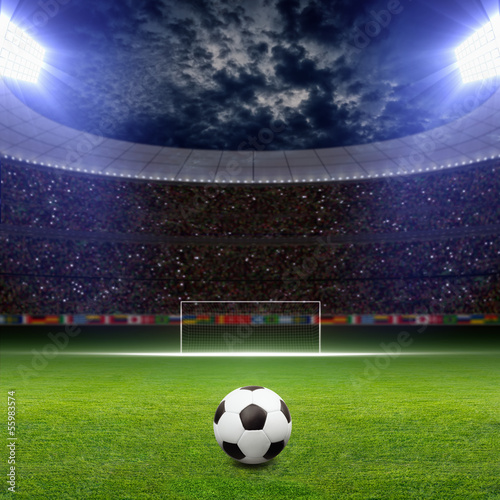 Fototapeta piłka nożna mecz stadion pole