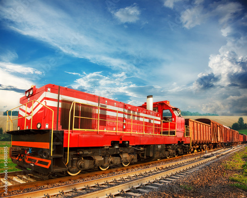Fototapeta transport samochód lokomotywa ruch