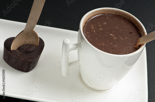 Fotoroleta serce mleko kawa kakao