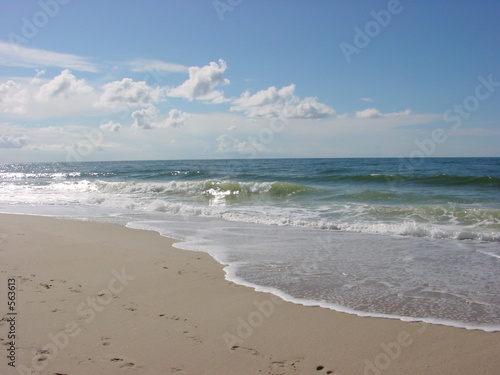 Naklejka słońce plaża morze północne woda niebo