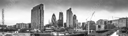 Naklejka panorama londyn zmierzch widok