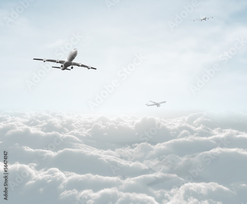 Obraz na płótnie niebo airbus maszyna samolot lotnictwo