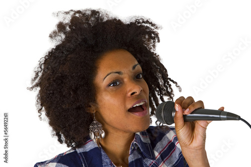 Fotoroleta karaoke śpiew muzyka ładny mikrofon