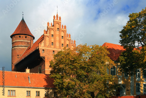 Naklejka jesień architektura muzeum zamek