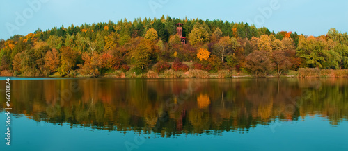 Fototapeta spokojny jesień natura dziki pejzaż