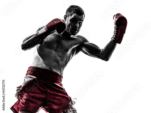 Plakat sztuki walki bokser sport boks