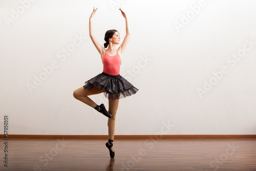 Naklejka taniec baletnica piękny tancerz