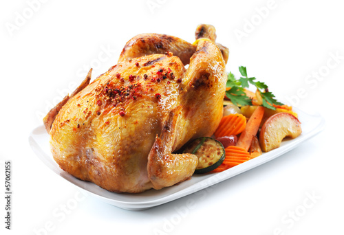 Obraz na płótnie kurczak owoc pieprz warzywo