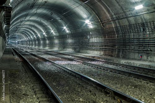 Fotoroleta tunel transport metro miejski
