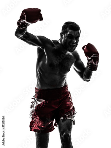 Fotoroleta ćwiczenie kick-boxing boks