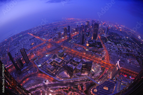 Fotoroleta drapacz panorama pejzaż miasto