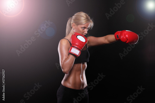 Fototapeta twarz piękny fitness ćwiczenie kobieta