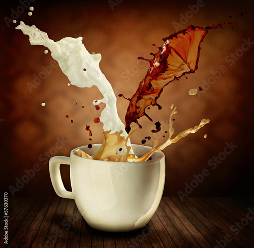 Obraz na płótnie napój mleko cappucino
