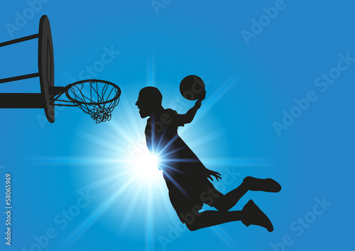 Fototapeta koszykówka pole słońce