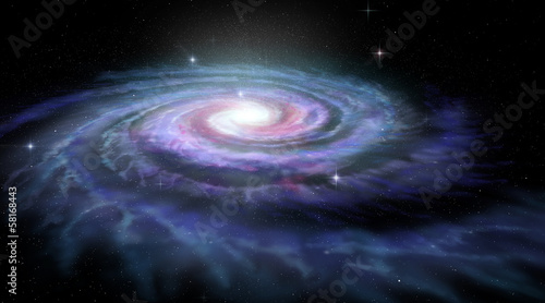 Fototapeta słońce galaktyka gwiazda droga mleczna spirala