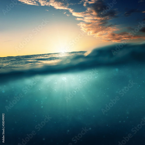 Fotoroleta natura fala woda morze
