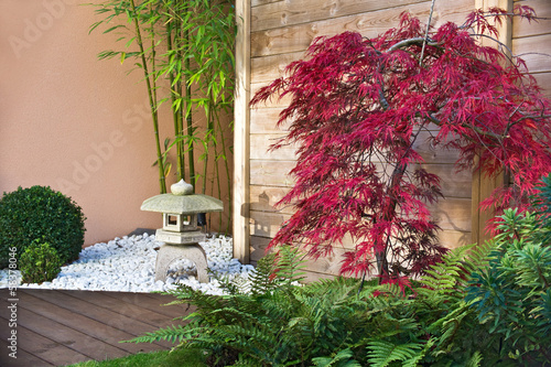 Naklejka jesień japoński zen