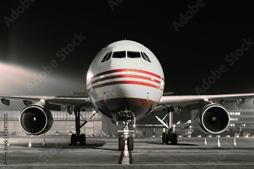 Naklejka transport samolot lotnictwo airliner