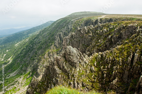Fototapeta wzgórze lato góra stok widok