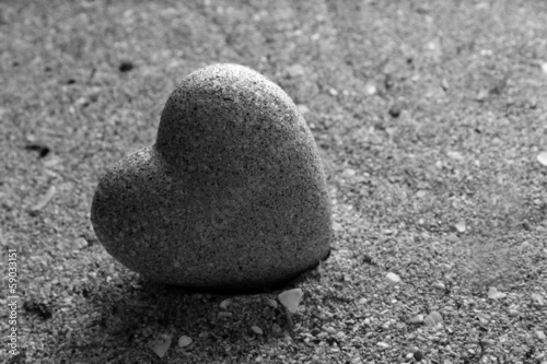 Naklejka Serce z kamienia