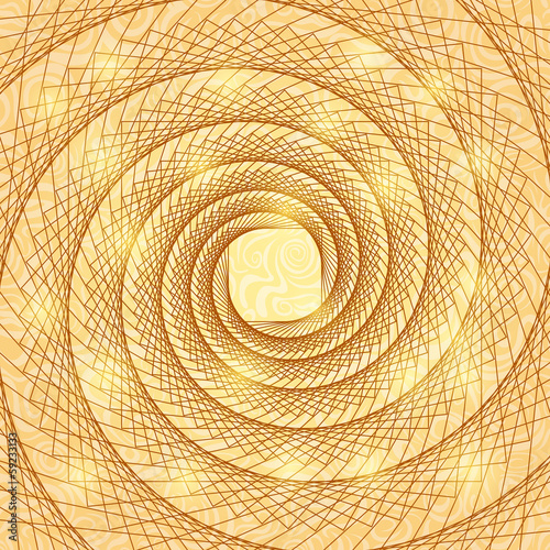 Naklejka spirala fraktal loki