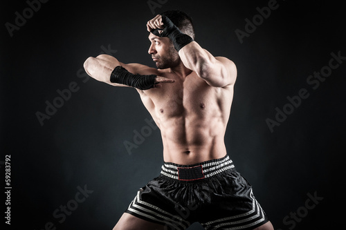 Obraz na płótnie mężczyzna przystojny boks