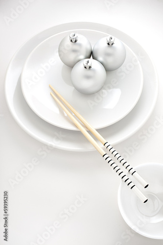 Plakat orientalne piłka śnieg