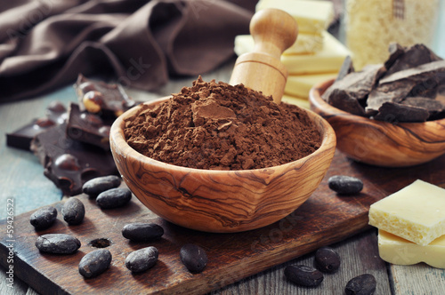 Naklejka zdrowy płatek jedzenie deser kakao