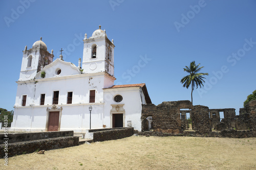Fototapeta palma tropikalny kościół brazylia