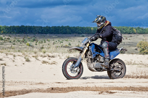 Fotoroleta sport wyścig motorsport motocross rower