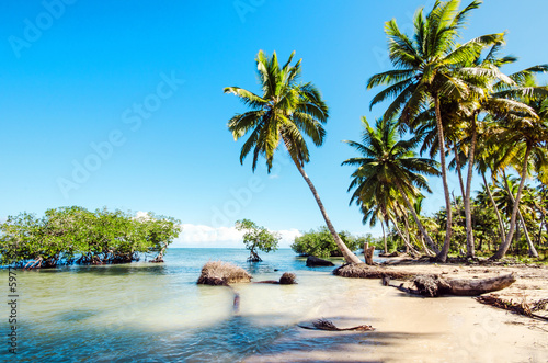 Naklejka krajobraz dominikana plaża wyspa słońce