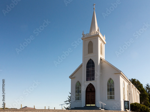 Fotoroleta kościół wieża architektura ameryka niebo