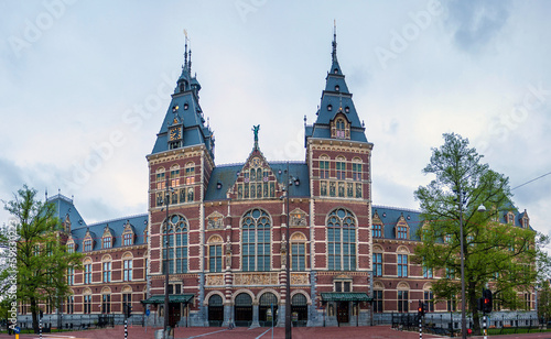 Naklejka muzeum amsterdam miasto