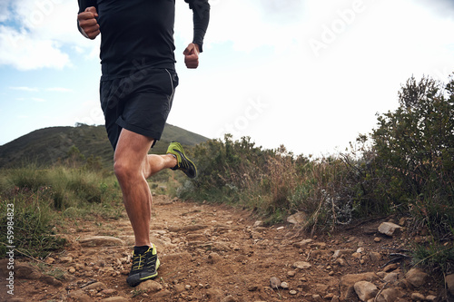 Obraz na płótnie ruch wyścig góra jogging
